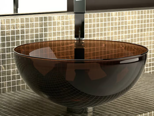 LAGUNA NIGHT - Countertop Murano glass washbasin _ Glass Design